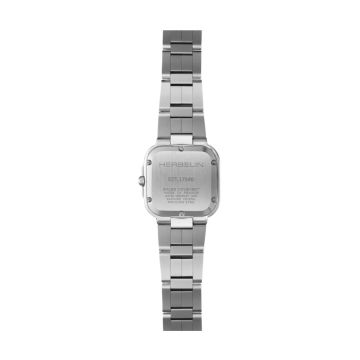 Herbelin Cap Camarat Square 30mm, Light Blue Dial, Quartz Movement, Stainless Steel Watch 17546B25