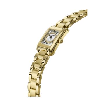 Frederique Constant Carree 23 x 21mm Quartz Yellow Gold Stainless Steel Bracelet Watch FC-200MCDC25B
