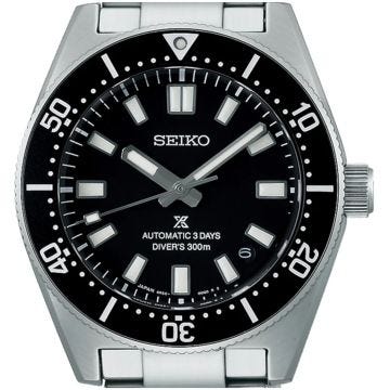 Seiko Prospex Collection 40mm, Black Dial, Automatic Movement, Stianless Steel Case, Stainless Steel Bracelet Watch