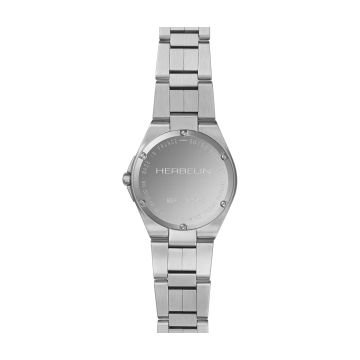 Herbelin Cap Camarat 33mm, Black Mother of Pearl Dial, Quartz Movement, Stainless Steel Watch 14545B49