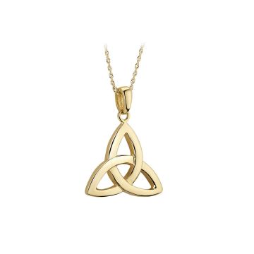 14K Gold Small Trinity Knot Pendant Necklace