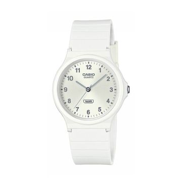 Casio MQ-24B-7BEF 38mm White Dial Quartz Movement Resin Strap Watch