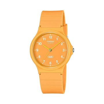 Casio MQ-24B-9BEF 38mm Orange Dial Quartz Movement Resin Strap Watch