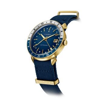 Astronaut 41mm Blue Dial Automatic Textile Strap Watch