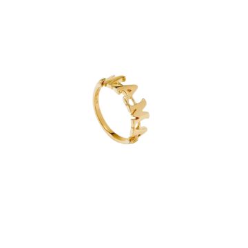  Yvonne Léon 9K Yellow Gold sz 52 Bague Mama or Jaune