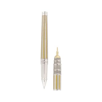 Loves Paris Limited Edition Line D Gold Colour Palladium Lacquer18k Carat White Gold Nib Fountain Pen Rollerball Attachment Writing Kit
