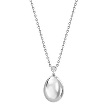 Essence Petite Pendant - 18k White Gold