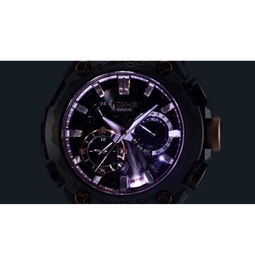 MR-G SHOCK 54.7x49.8mm Black Dial Solar Titanium Bracelet Watch