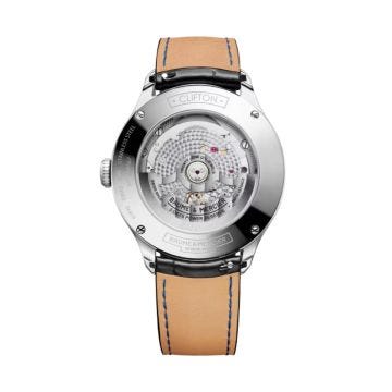 Baume & Mercier Clifton 42mm Blue Dial Automatic Black Leather Bracelet Watch BM0A10593