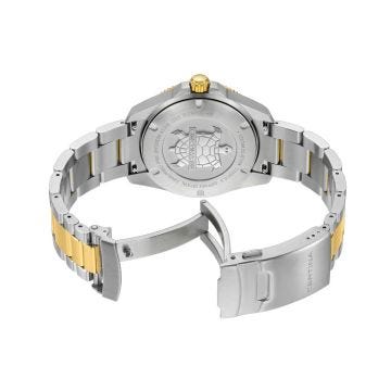 DS Action 40mm Blue Dial Quartz Two Tone Stainless Steel Bracelet Watch