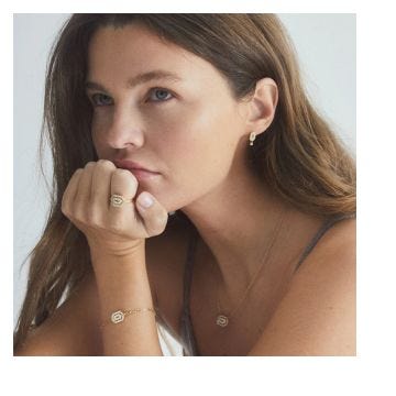 Petite My Way18K Yellow Gold Diamonds Bracelet