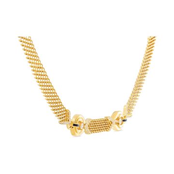 18k Gold Sapphire .40ct Necklace