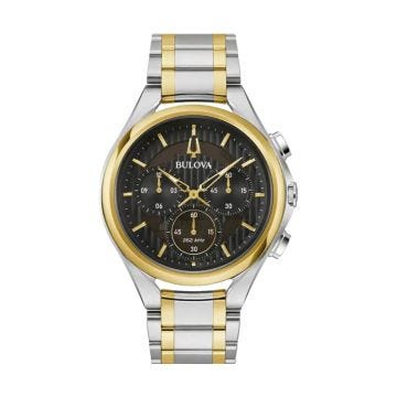 Curv 44mm, Black Dial, Quartz Movement, Two-Tone Stainless Steel Case, Two-Tone Stainless Steel Bracelet Watch