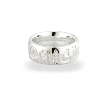 Sterling Silver History of Ireland Ring