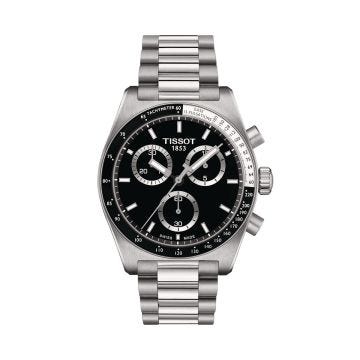 PR516 Chronograph 40mm, Black Dial, Quartz, Stainless Steel Strap Watch
