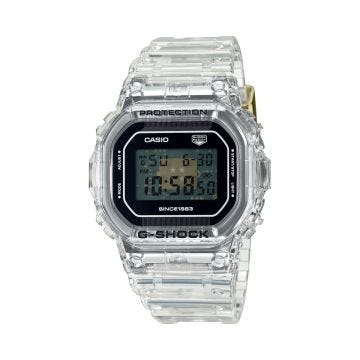 40th Anniversary Clear Remix, G-Shock Collection, 48.9mm, Transparent Resin Strap, Digital Quartz, Black Dial Watch
