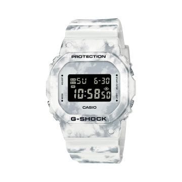 Frozen Forest Series, G-Shock Collection, 48.9 mm, Camouflage Resin Strap, Digital Quartz, Black Dial Watch