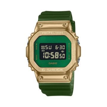 Digital 5600 Series, G-Shock Collection, 49.6 mm, Green Resin Strap, Digital Quartz, Green Dial Watch