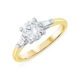 Weir Collection 18k Gold Diamond Three Stone Ring