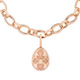 Faberge Egg Diamond Palais Tsarskoye Selo 18K Rose Gold Charm