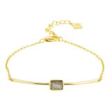 Yellow Gold Manhattan Labradorite Bracelet