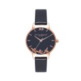 Olivia Burton Black Busy Bee Watch