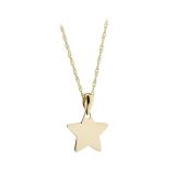 N9ne 9k Gold Star Pendant Chain Necklace