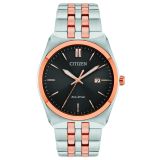 Corso 40mm, Black Dial, Two Tone Stainless Steel Eco-Drive Watch