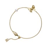 Mikimoto 18 Carat Yellow Gold Jeux de Rubans Bracelet
