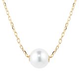 Mikimoto 18k Yellow Gold Classic Collection 8mm Grade A+ Akoya Pearl Pendant Necklace