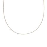 Sterling Silver Plain Curb Link Chain 24"