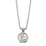 Little Star Sterling Silver St Christophers Medal