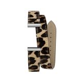 Antares Leopard Print Double Leather Strap