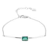 Silver Manhattan Green Tourmaline Bracelet