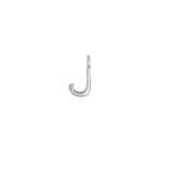 Juvi Silver J Initial Charm. Image one