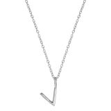 Silver V Initial Charm