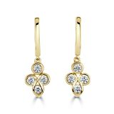 Weir Collection 18ct Yellow Gold 0.59ct Diamond Mirage Drop Earrings