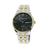 Photo of the Frederique Constant Classics 40mm Quartz Watch with Black Dial, Stainless Steel & Yellow Gold PVD – FC-225GT5B3B