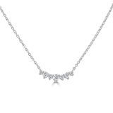 Weir Collection 18K White Gold 0.36ct Diamond Tiara Necklace