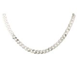 Sterling Silver Gents Tight Heavy Curb Necklace Chain