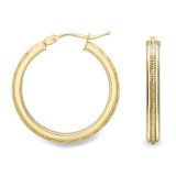Weir Collection 9 Carat Gold Hoop Earrings