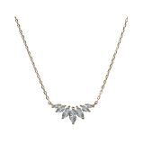 Carat London Tulisa Maquise Necklace Gold Vermeil