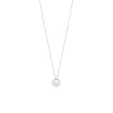 Mikimoto 18 Carat White Gold Pearl & Diamond Necklace