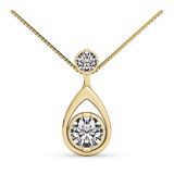 Weir Collection 18K Yellow Gold Diamond Pendant