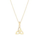Solvar 9ct Yellow Trinity Knot Pendant                                        
