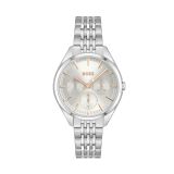 Saya Ladies 38mm Silver Quartz Stainless Steel Watch
