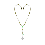 Connemara Marble Rosary Beads with St. Patricks Medal