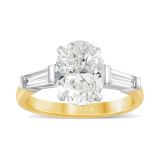 Weir Collection 18k Oval 2.50cts Diamond Ring