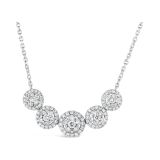 18k White Gold .76ct Diamond Neclace