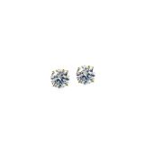 CARAT London Eternal 9k Yellow Gold Four Prong Stud Earrings